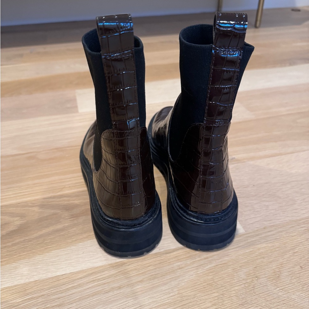 Like New Loeffler Randall Bridget Chelsea Boots - Burgundy - Picture 4 of 5